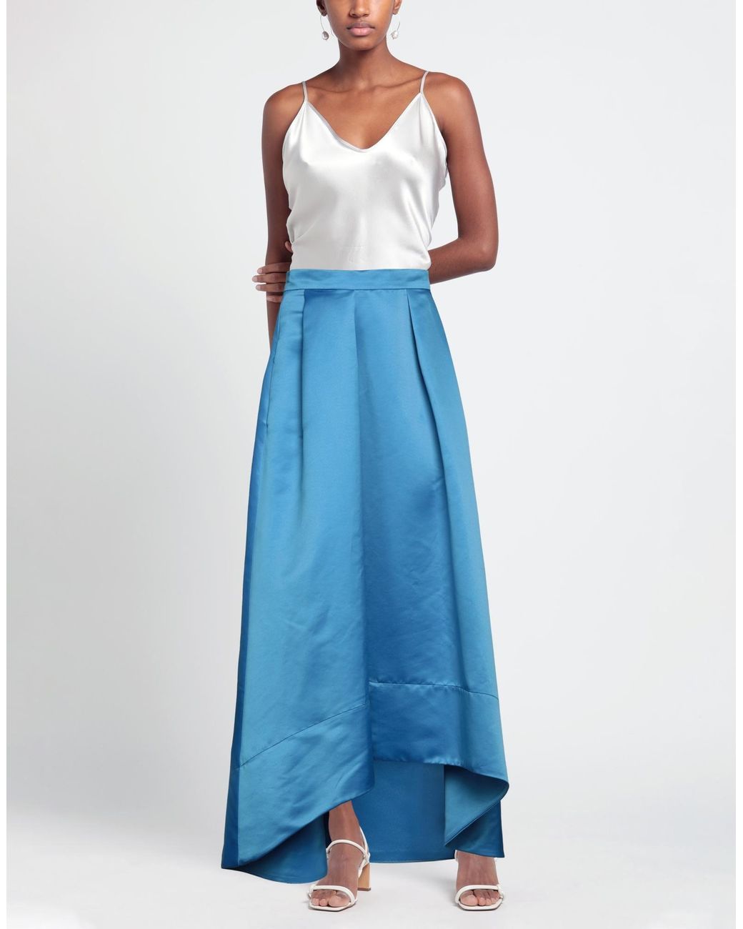 Pinko Blue Maxi Skirt