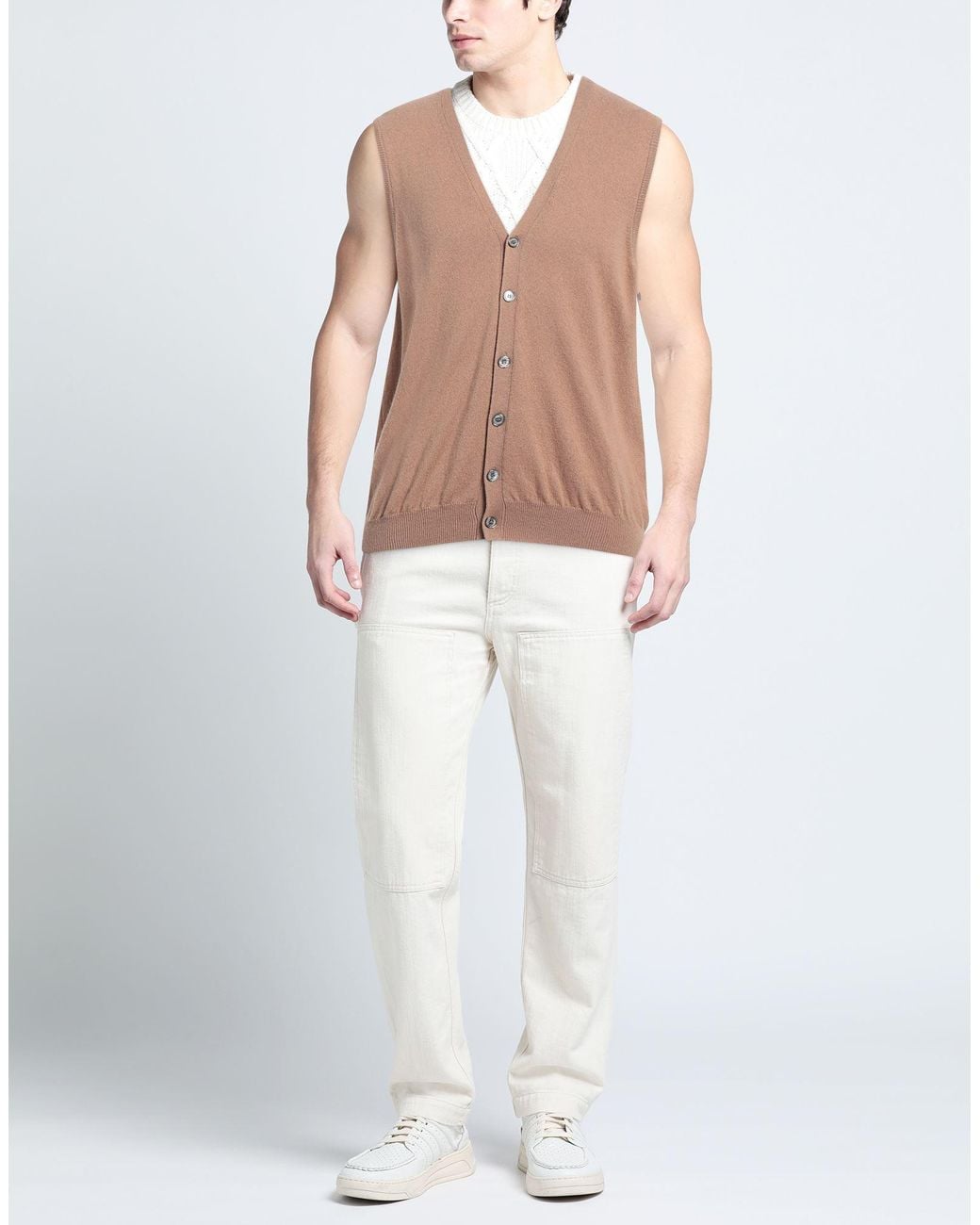 Fedeli Brown Cardigan for men