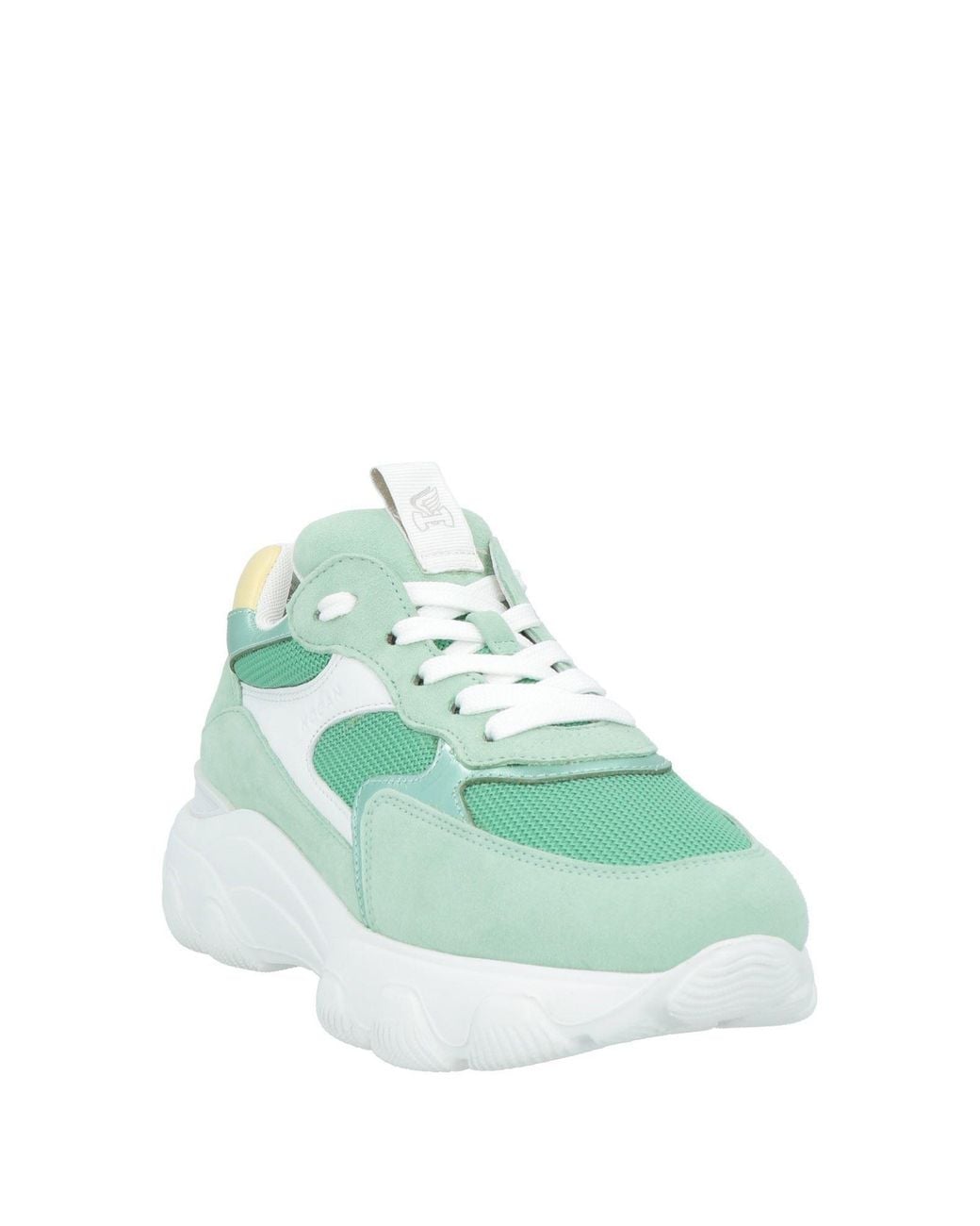 Hogan Green Sneakers Textile Fibers, Leather
