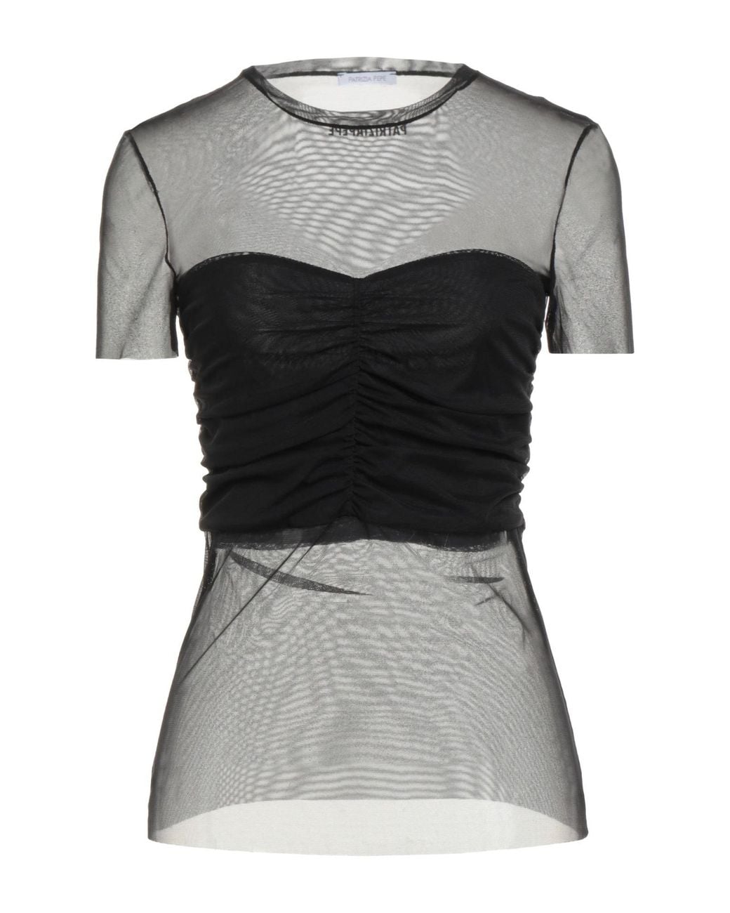 Patrizia Pepe Black Top Polyamide, Elastane