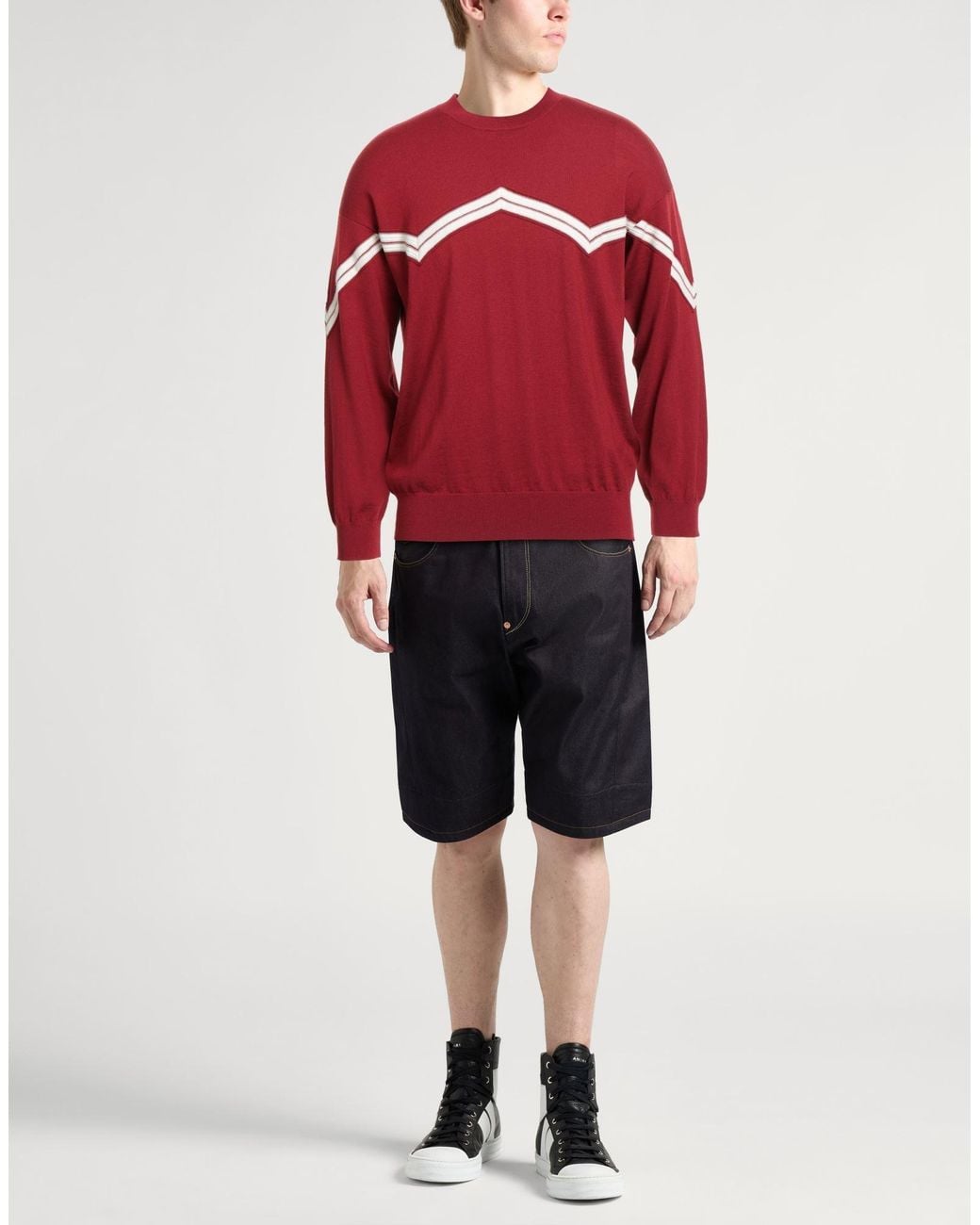 Emporio Armani Red Jumper for men