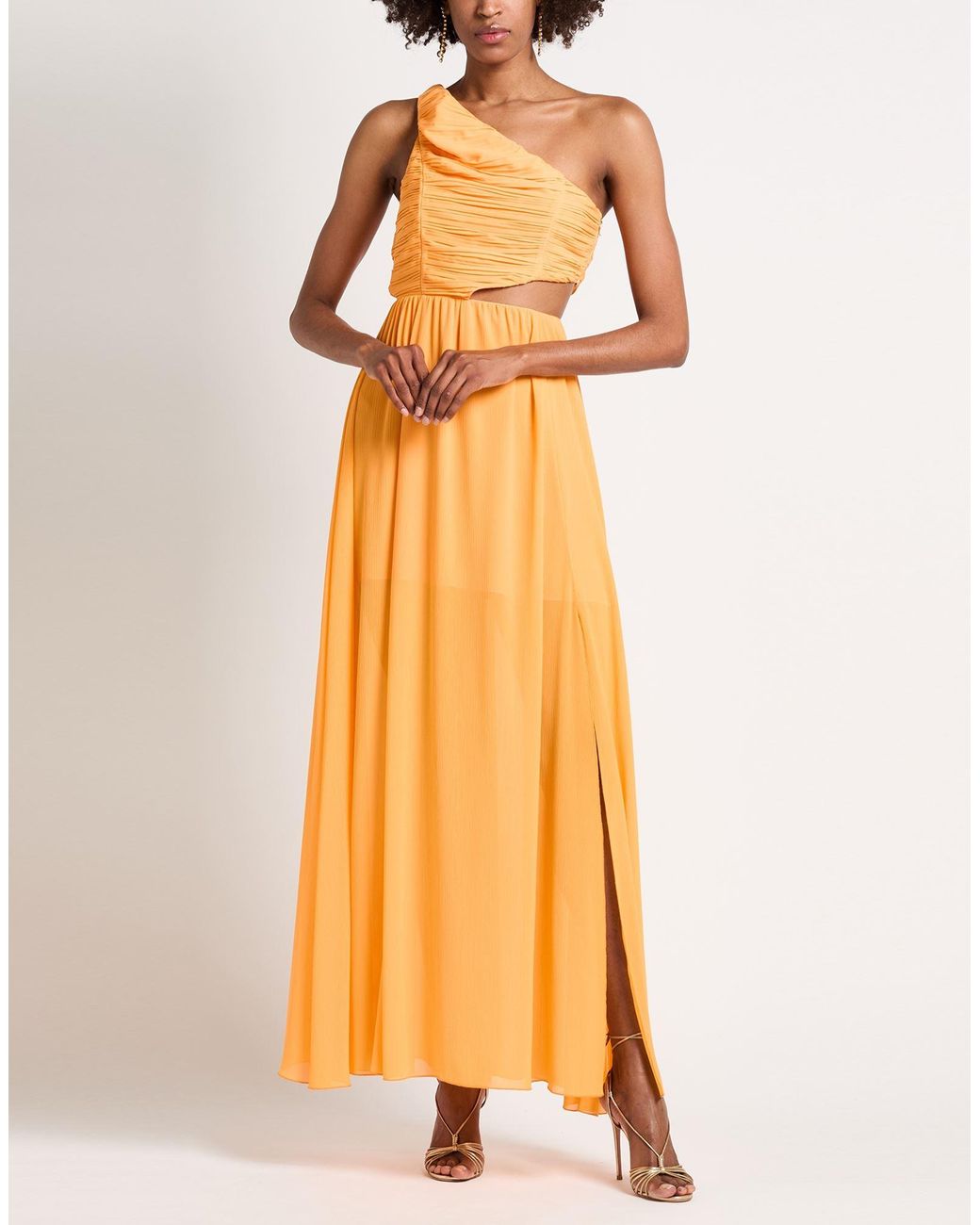 Patrizia Pepe Orange Maxi Dresses