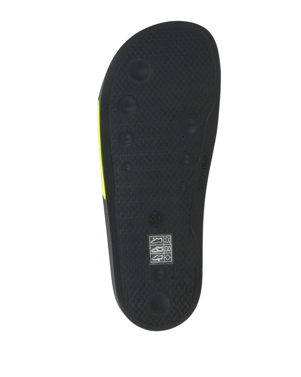 VTMNTS Yellow Lime Sandals Leather