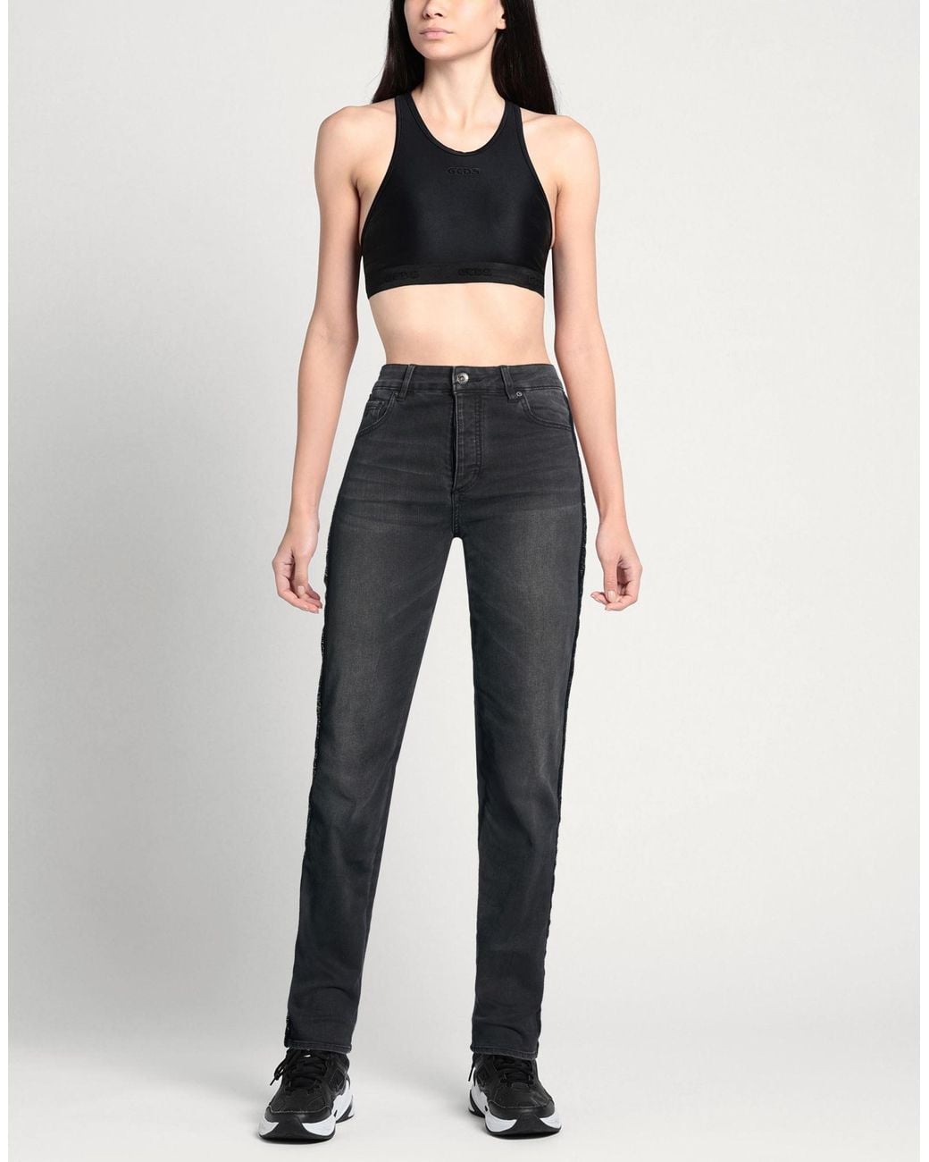 ARMANI EXCHANGE Gray Jeans Cotton, Polyester, Viscose, Elastane