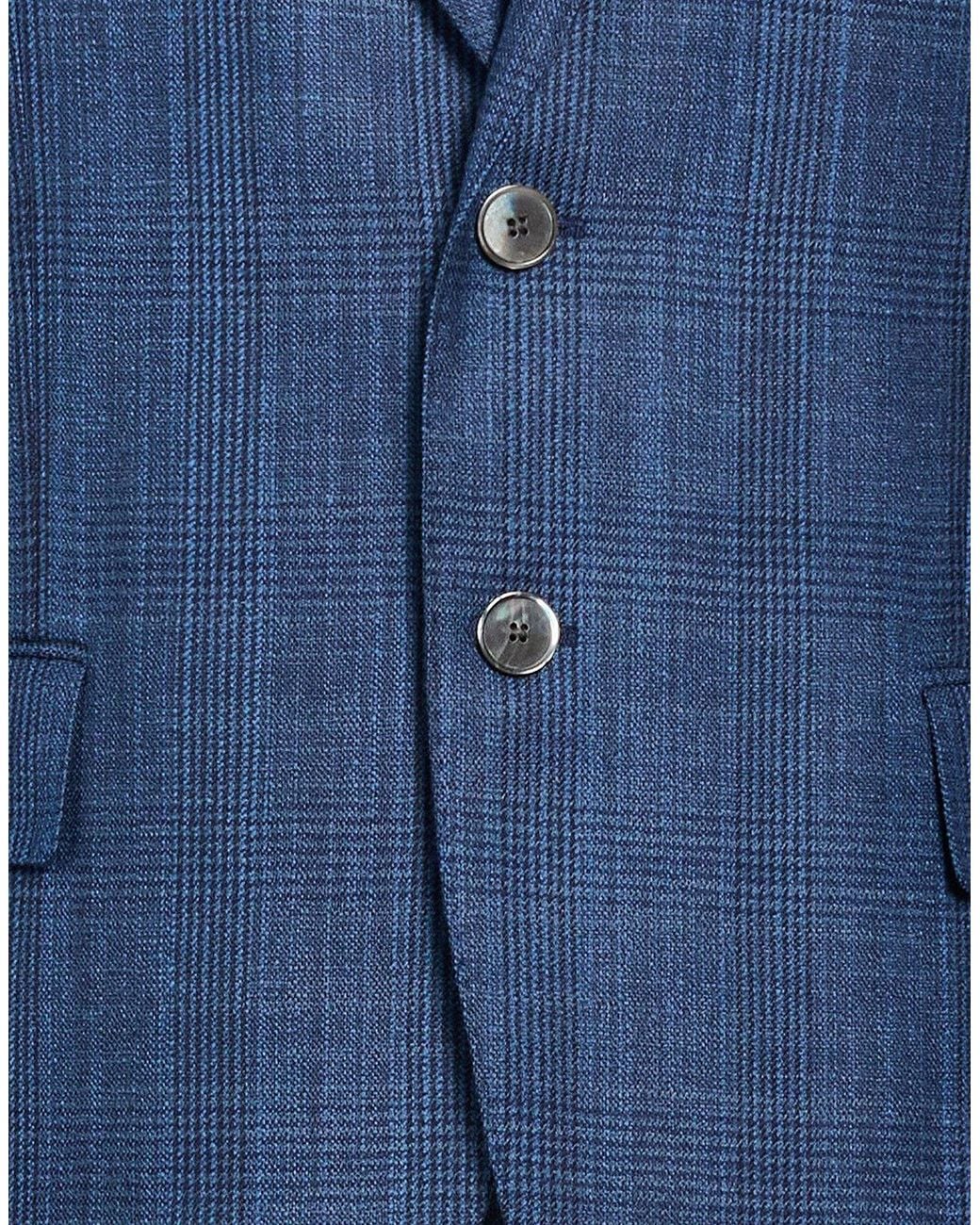 Michael Kors Blue Blazer Wool, Silk for men
