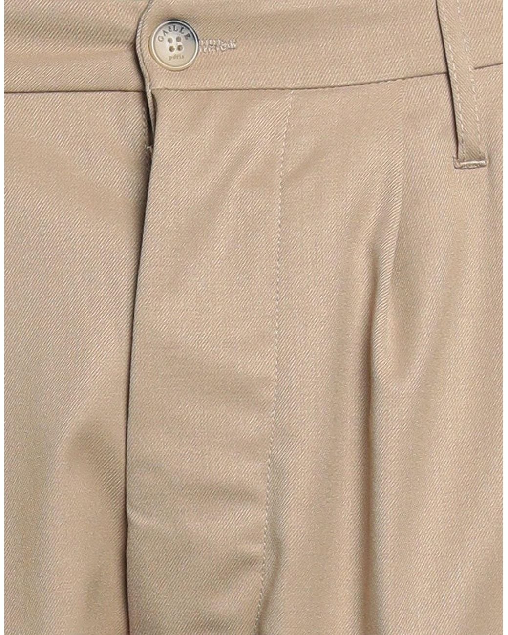 Gaelle Paris Natural Pants Polyester, Viscose, Elastane for men