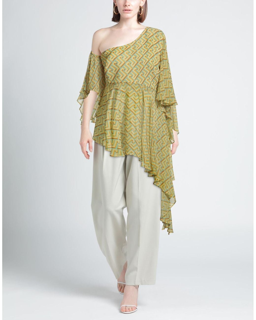 W Les Femmes By Babylon Green Tops