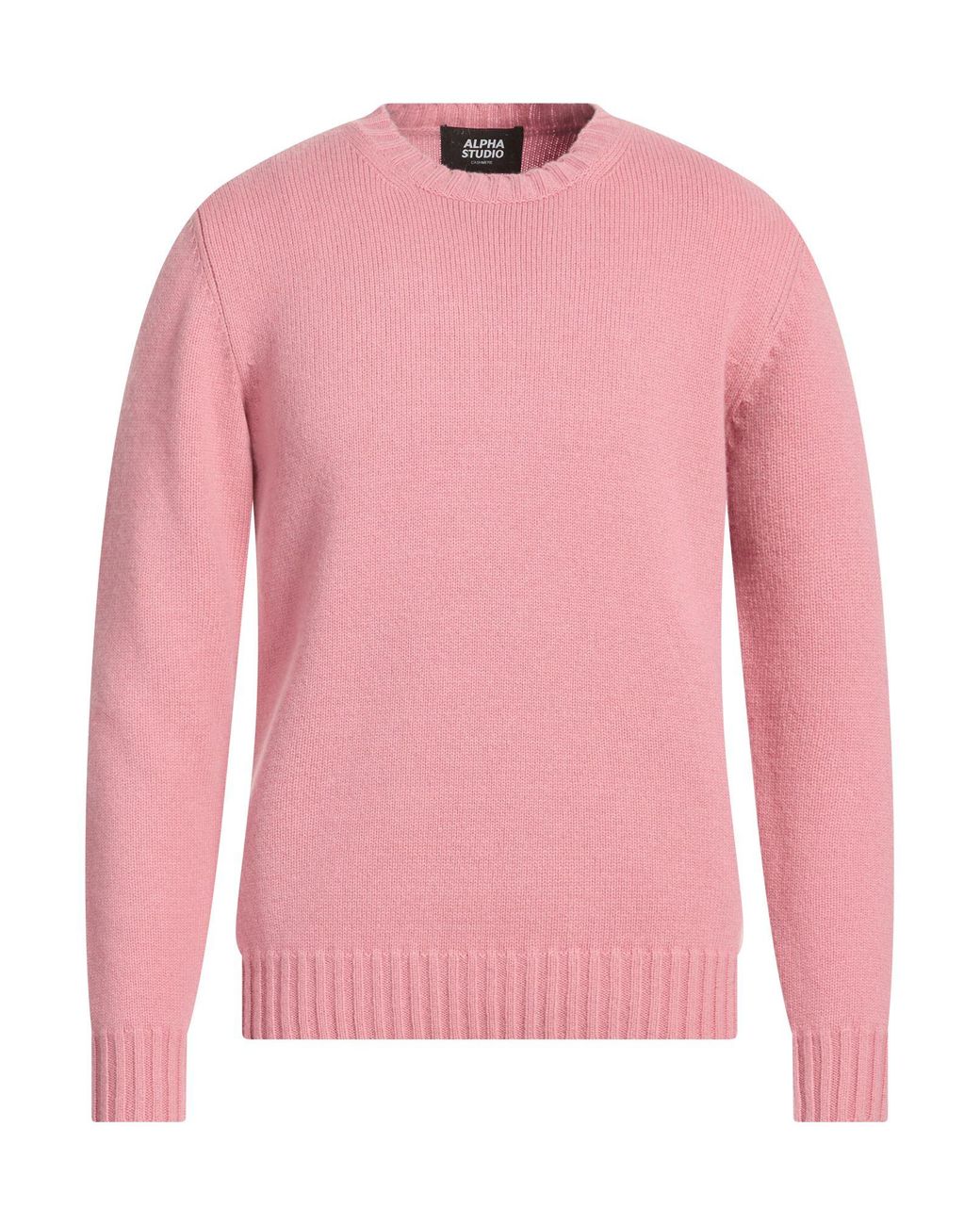 Alpha Studio Pink Sweater Cashmere for men