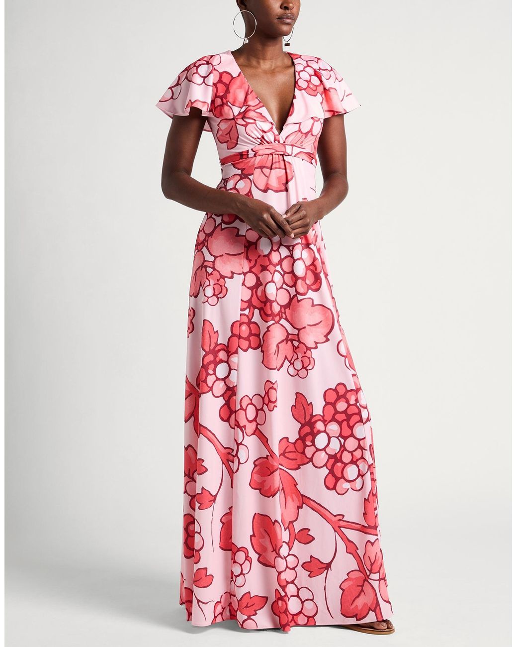 Etro Pink Coral Maxi Dress Polyester