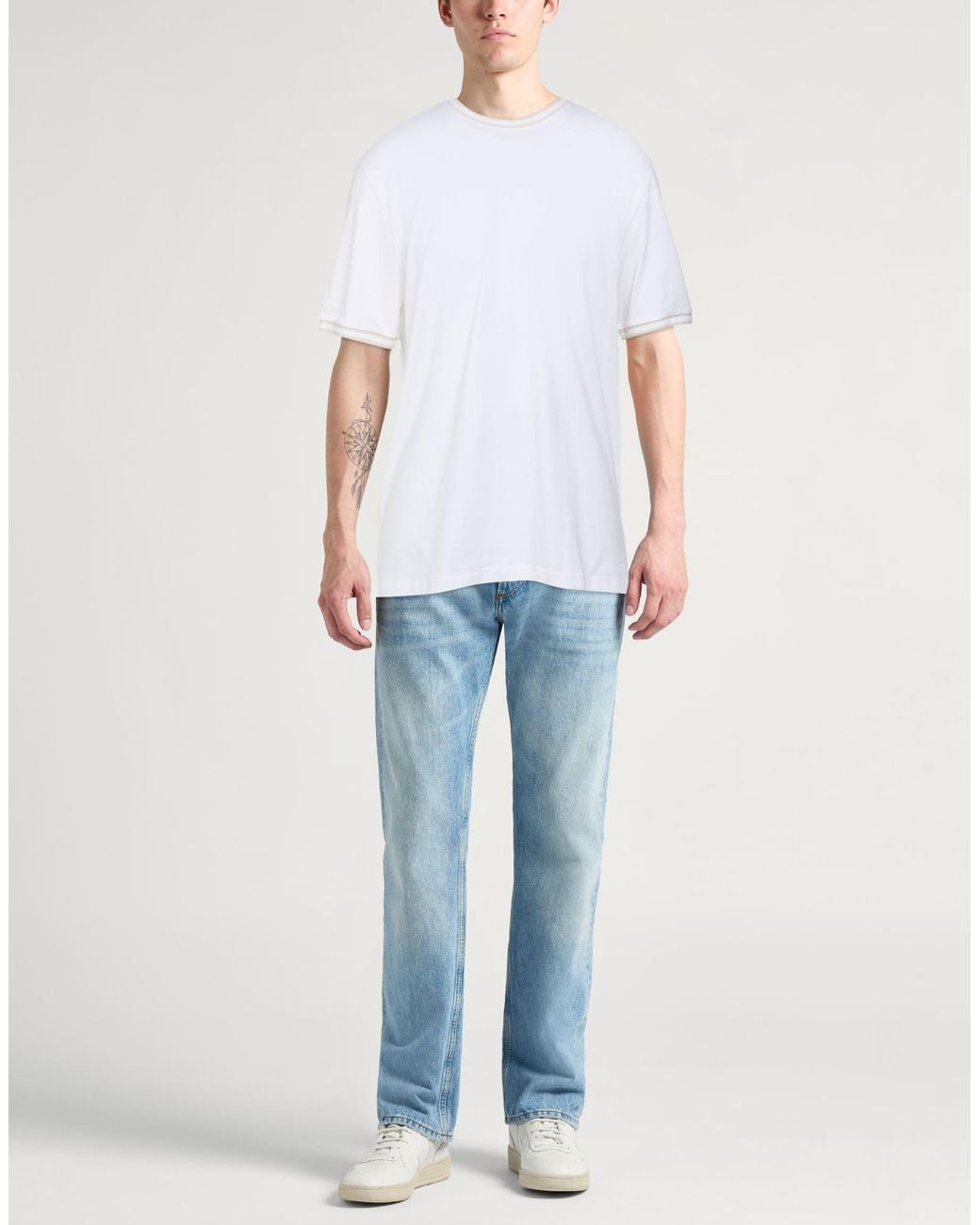 Camiseta Eleventy de hombre de color White