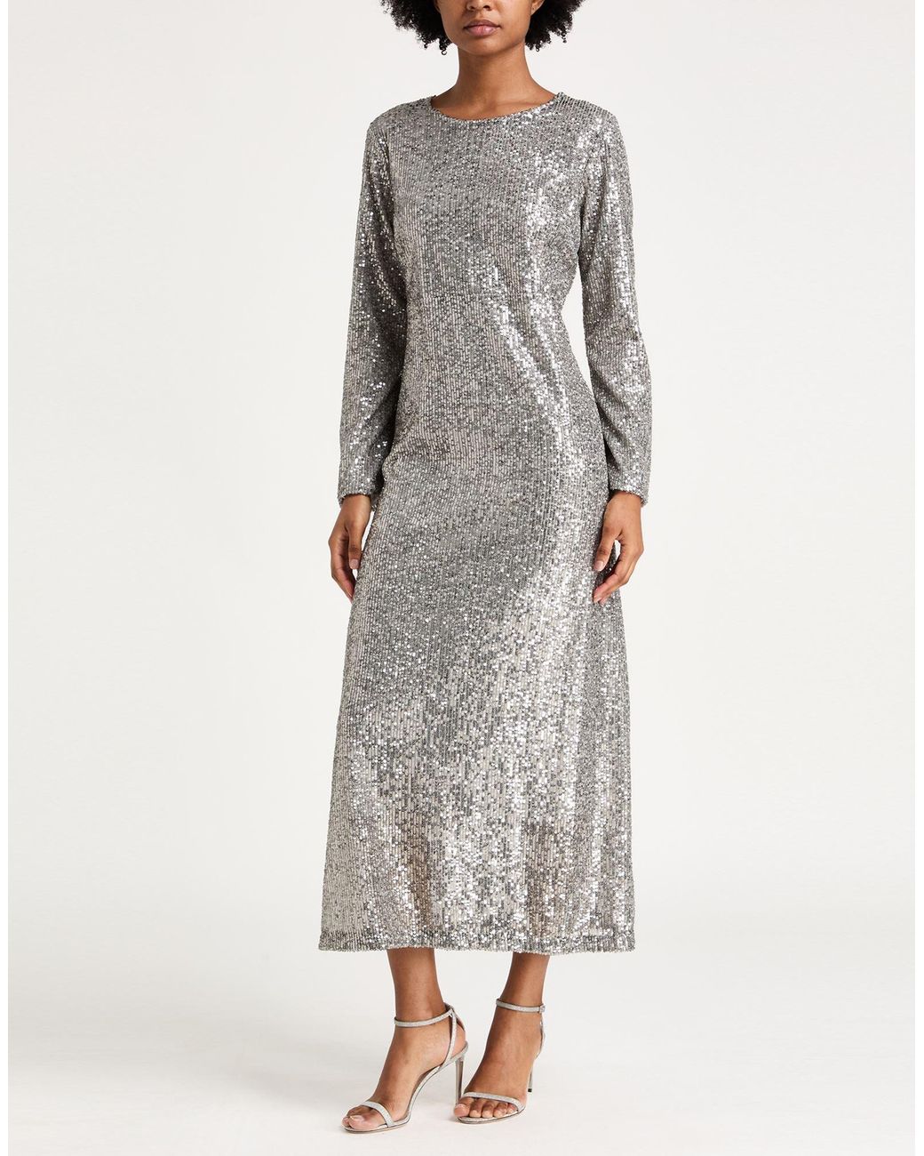 Dixie Gray Maxi Dress Polyester