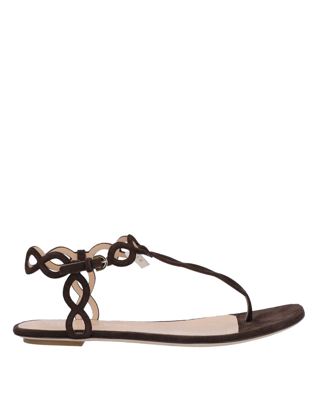 Sergio Rossi Brown Thong Sandal