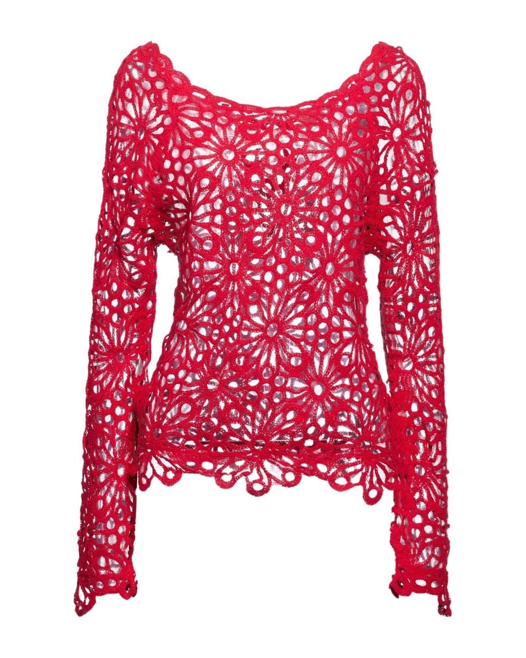 Top Norma Kamali de color Red