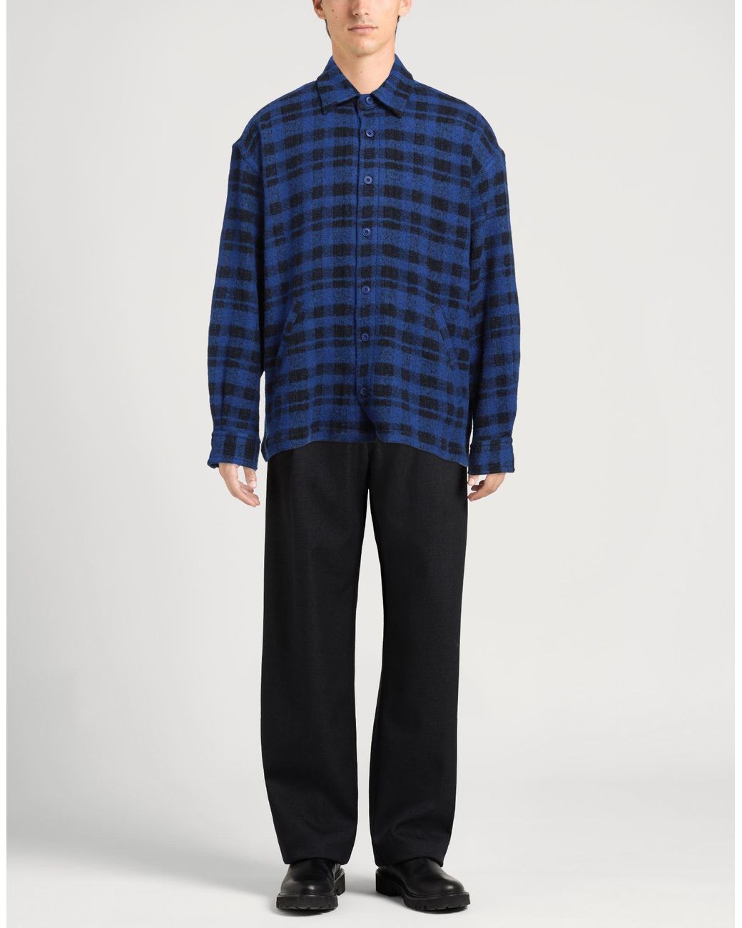 Destin Blue Jacket Wool, Cashmere, Polyamide for men