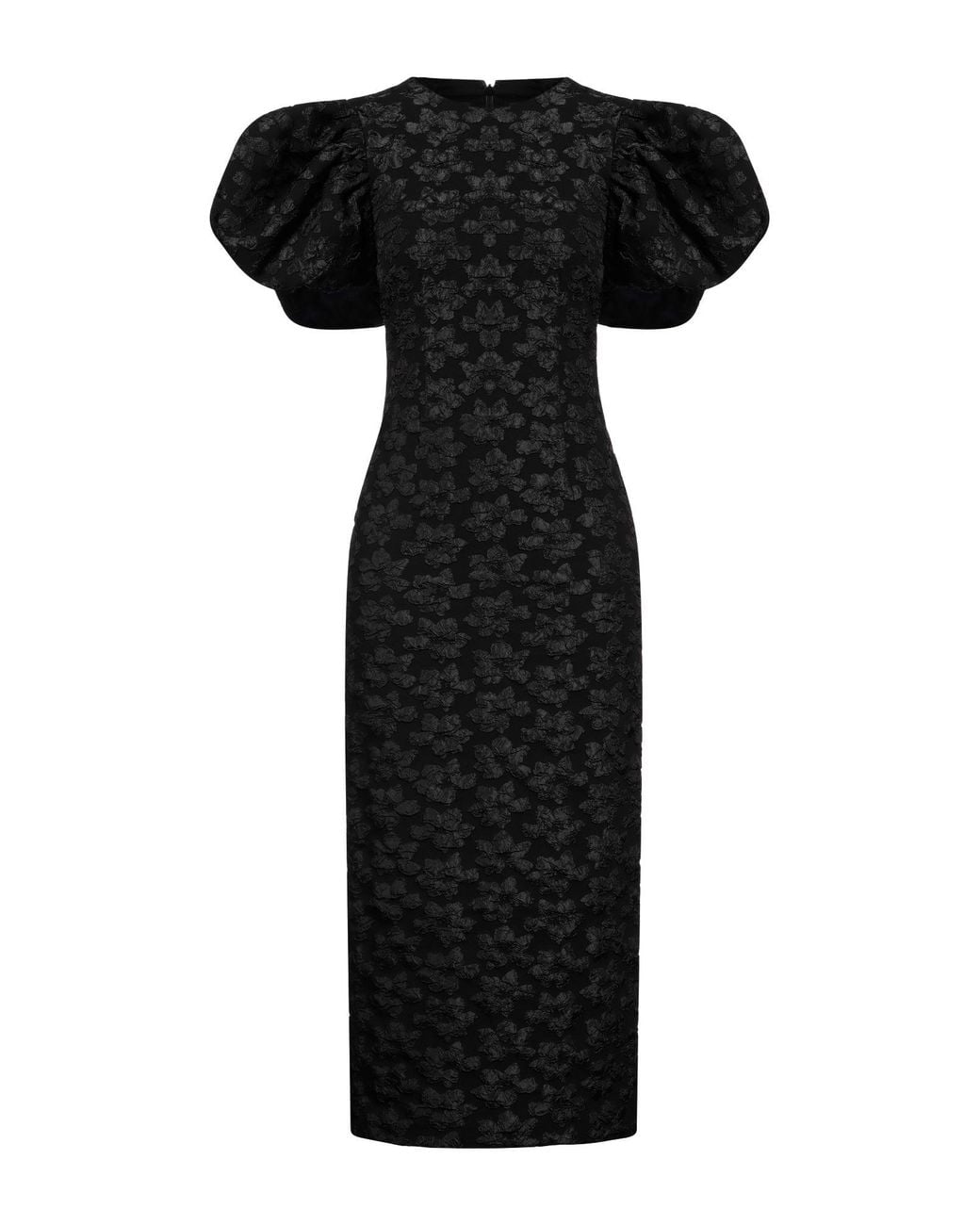 ROTATE BIRGER CHRISTENSEN Black Midi Dress