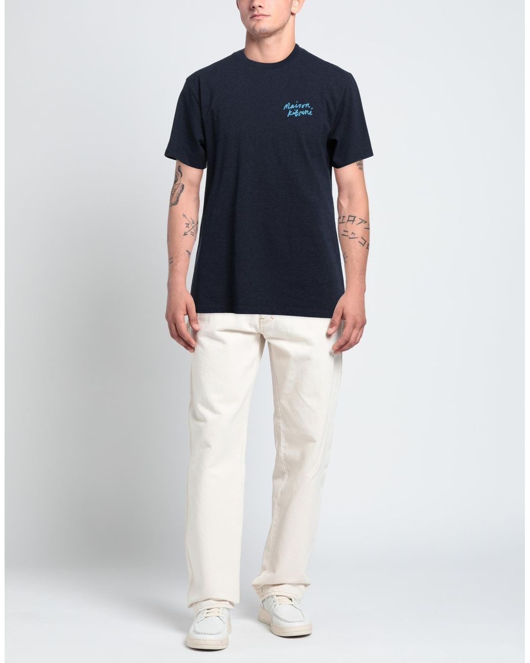 Maison Kitsuné Blue T-shirt for men