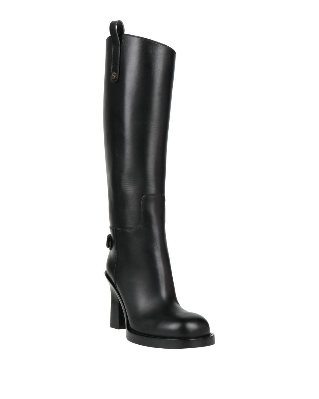 Burberry Black Boot Leather