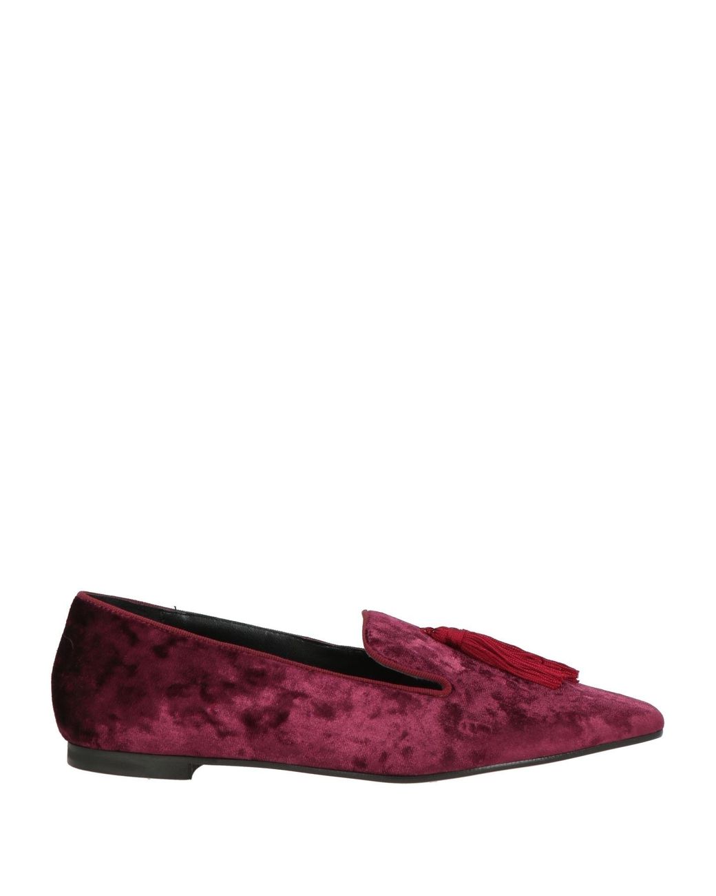 Giulia Neri Purple Loafers Textile Fibers