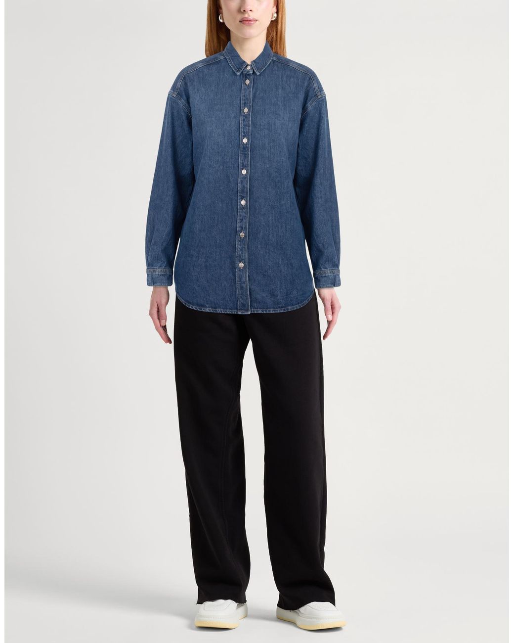 Samsøe & Samsøe Blue Denim Outerwear Cotton