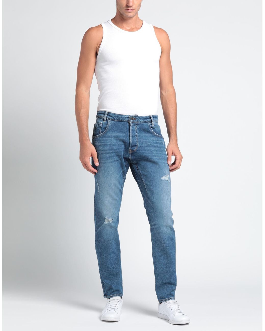 Guess Blue Denim Pants for men