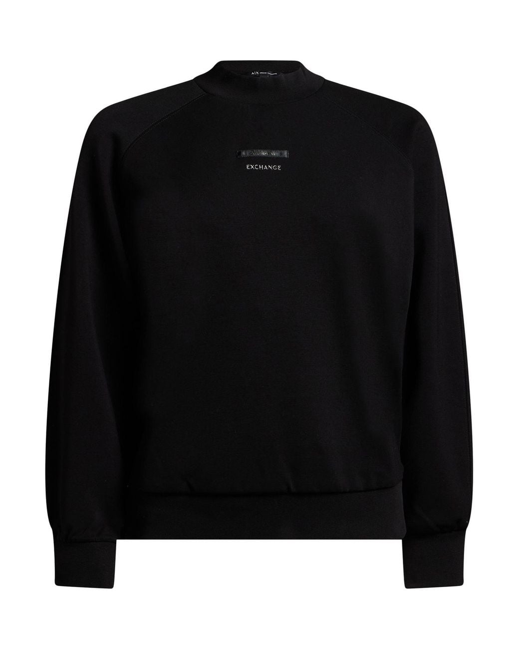 ARMANI EXCHANGE Black Sweatshirt Polyamide, Viscose, Elastane, Cotton