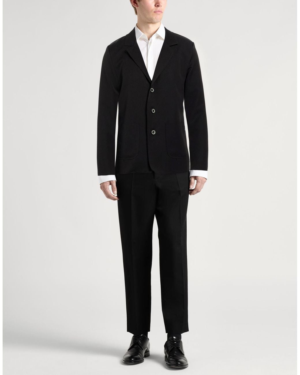 Takeshy Kurosawa Black Blazer Polyester, Viscose, Elastane for men