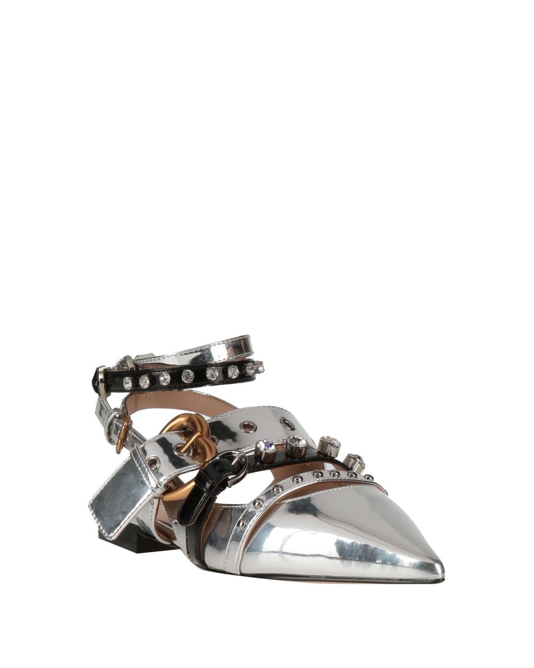 Pinko White Ballet Flats