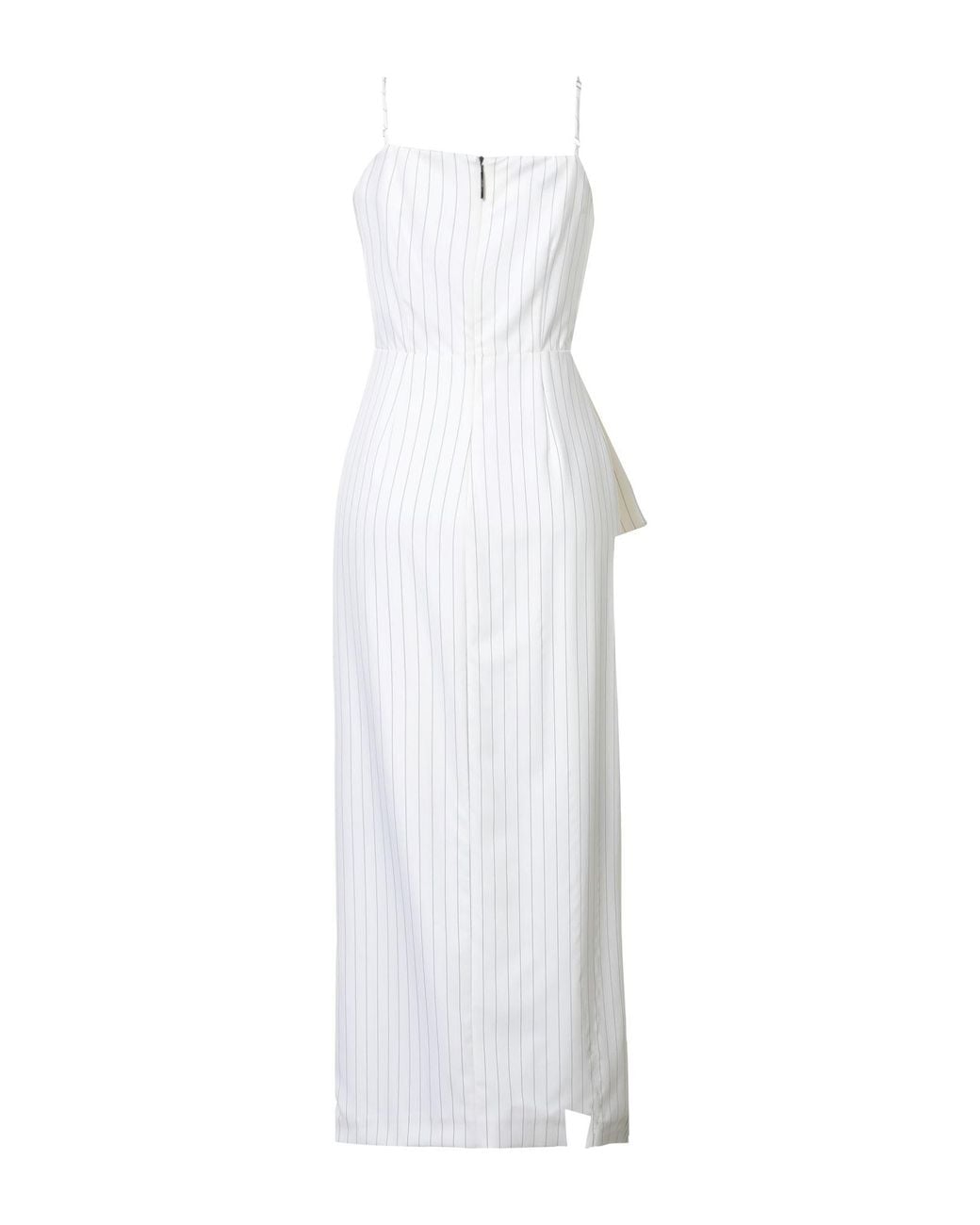 MSGM White Midi-Kleid