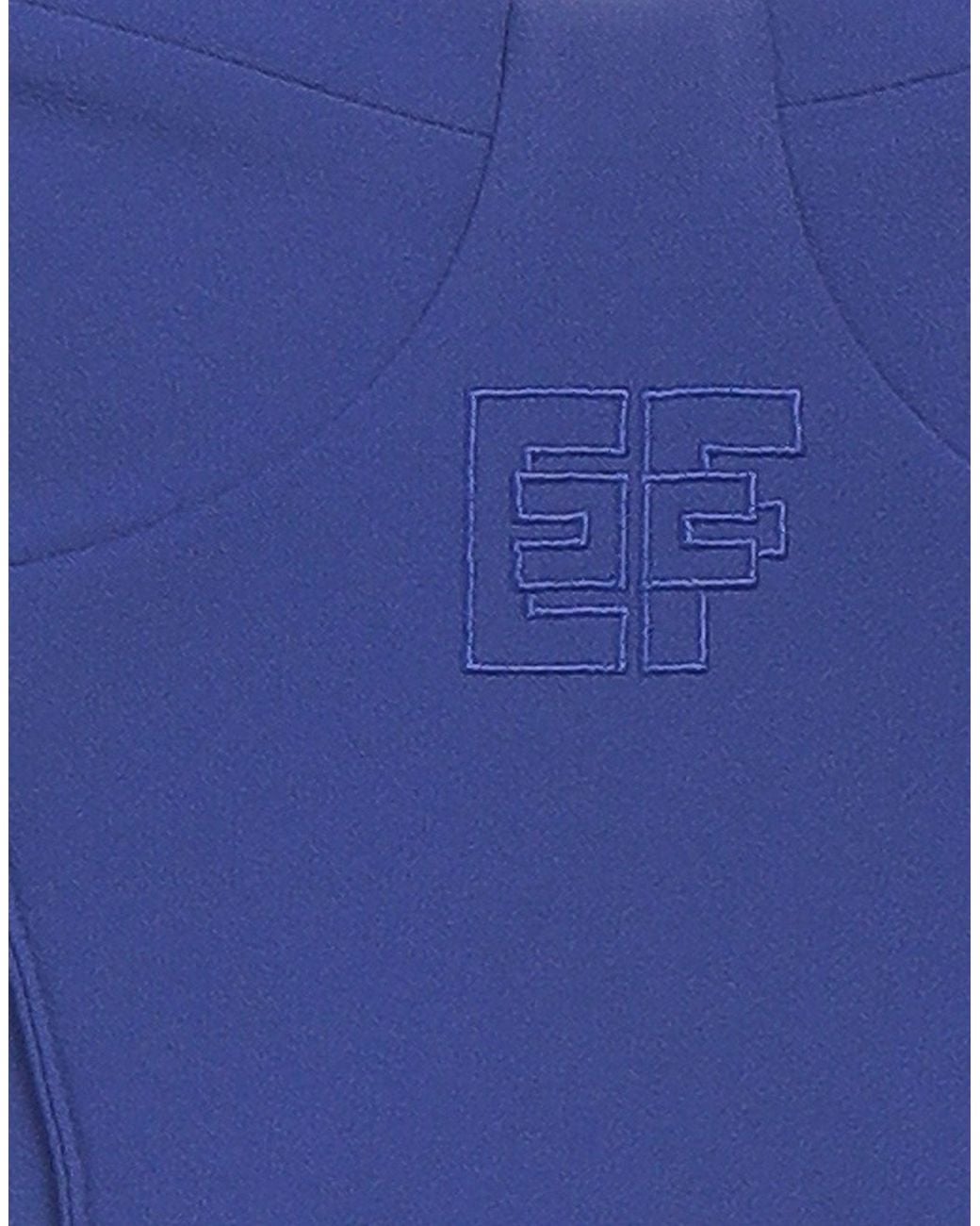 Elisabetta Franchi Blue Bright Top Polyester, Elastane