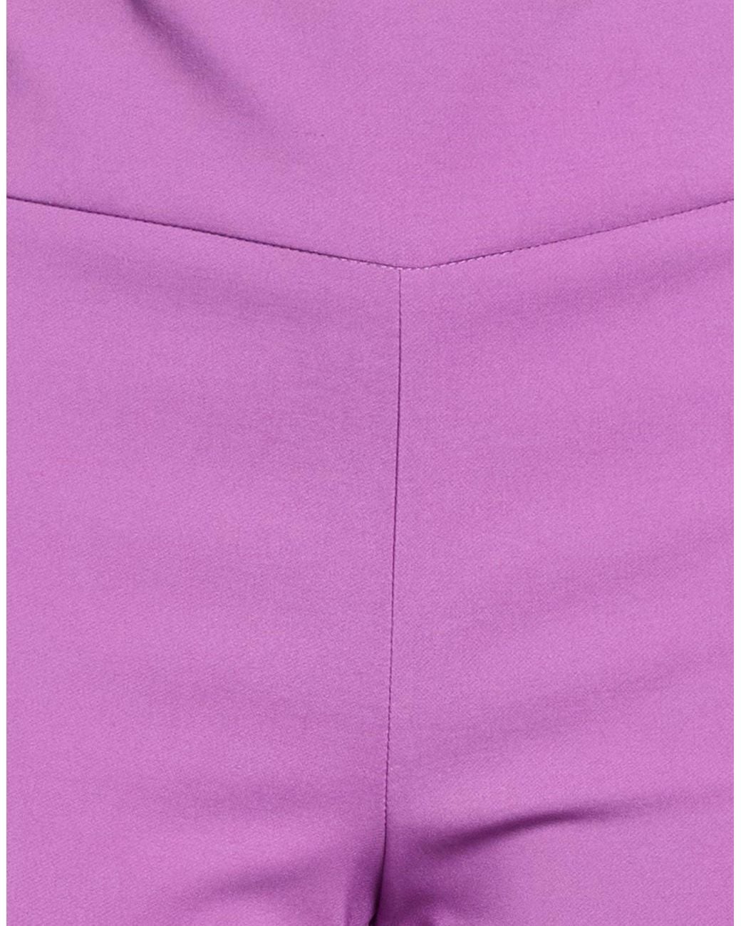Rinascimento Purple Pants Polyester, Elastane
