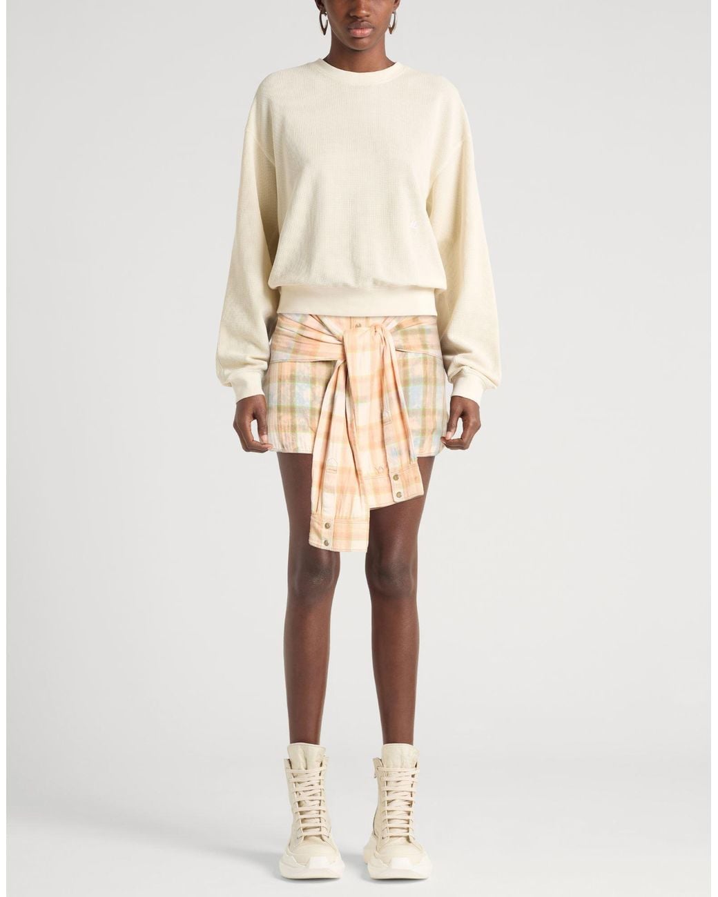 OPEN YY Natural Mini Skirt Cotton