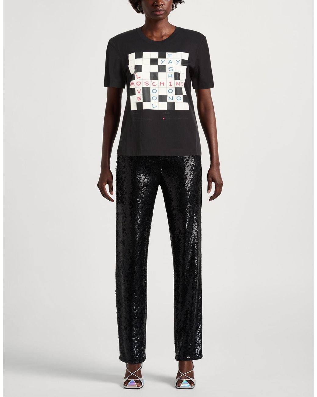 Love Moschino Black T-Shirt Cotton