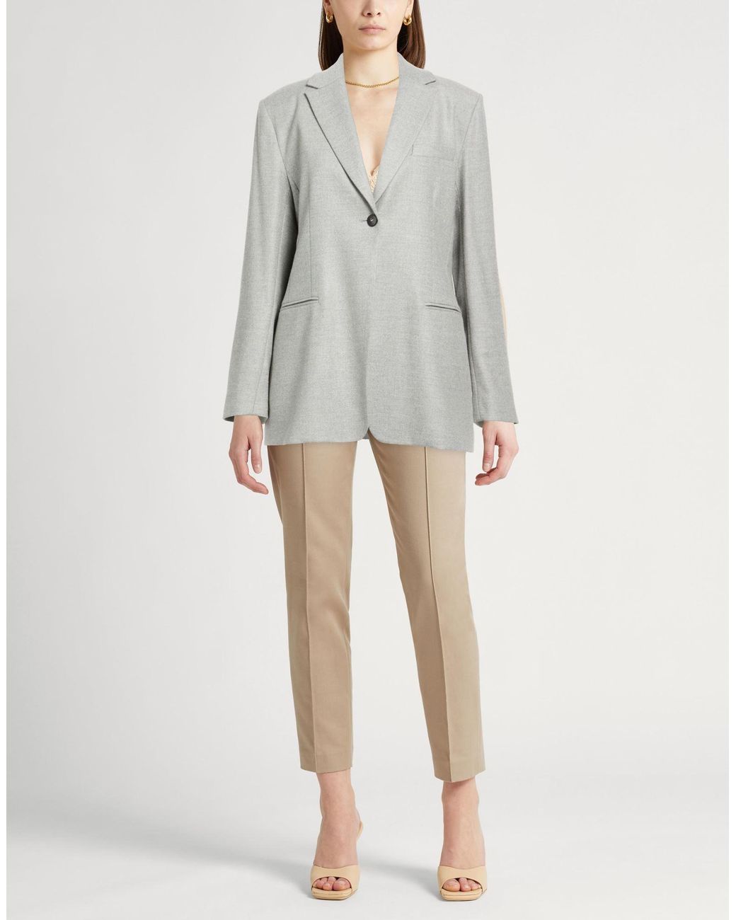 Antonelli Gray Blazer Virgin Wool, Viscose, Polyester, Elastane