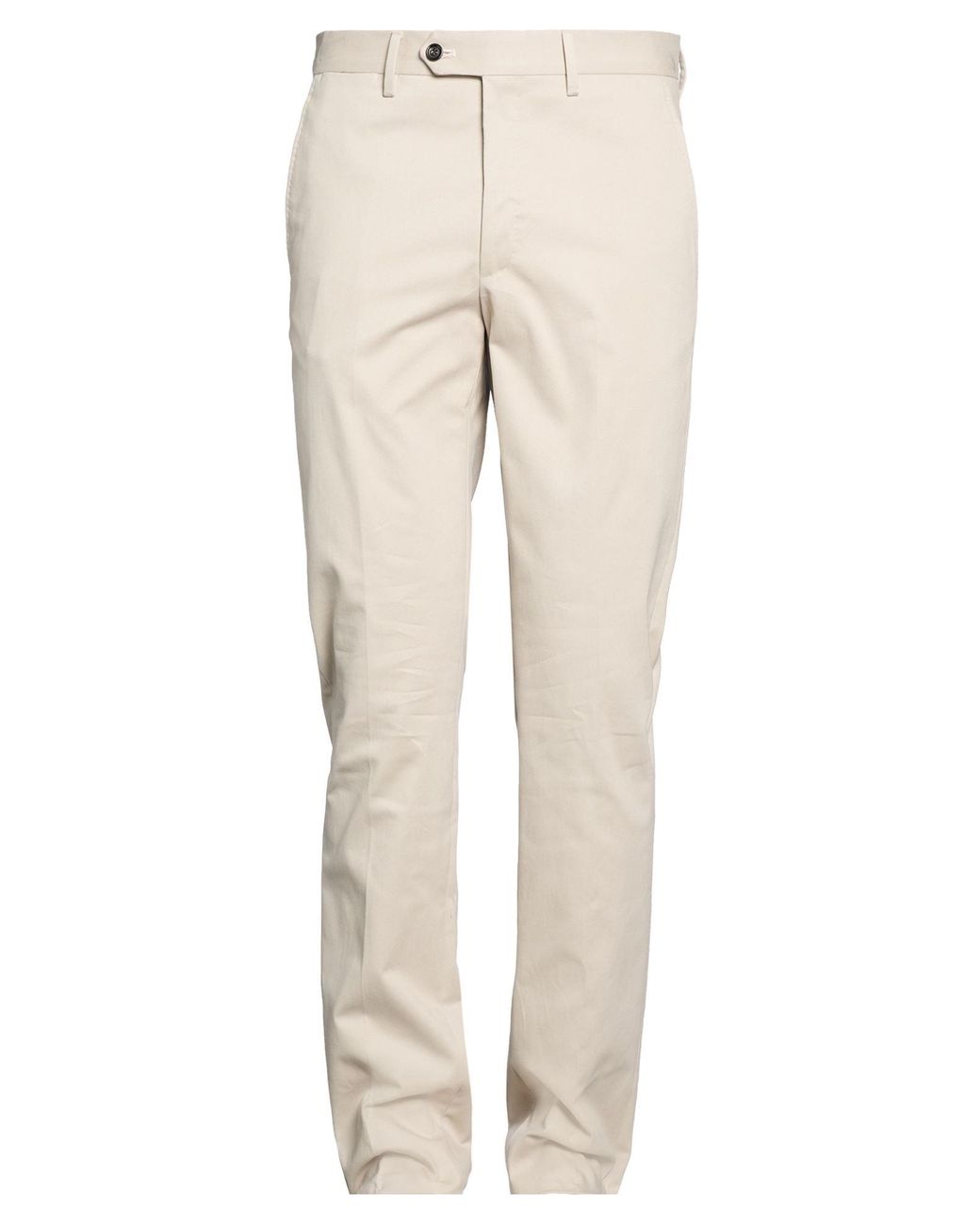 Luigi Borrelli Napoli Natural Light Pants Cotton, Elastane for men