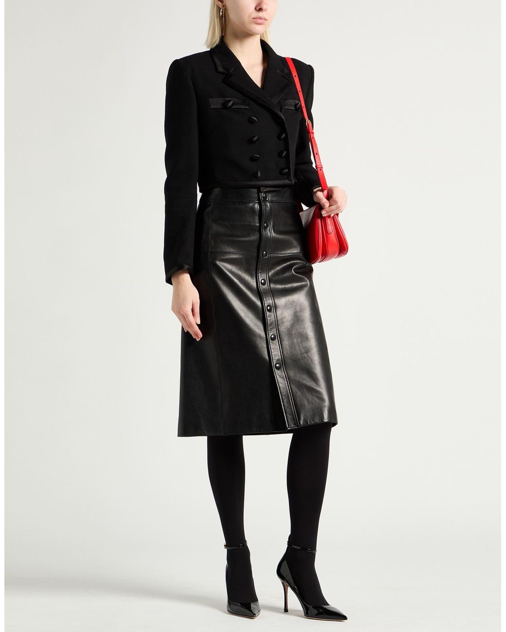 Dolce & Gabbana Black Jacket Virgin Wool, Silk, Polyester, Polyamide, Elastane