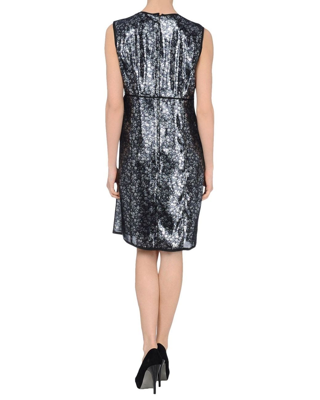 Marc Jacobs Black Mini Dress Silk, Polyester