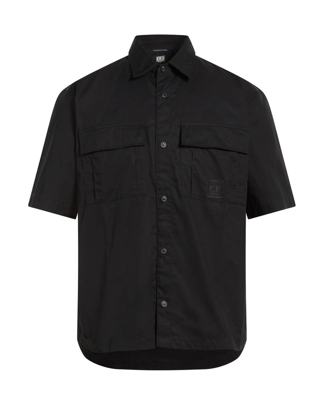 C P Company Black Shirt Cotton for men