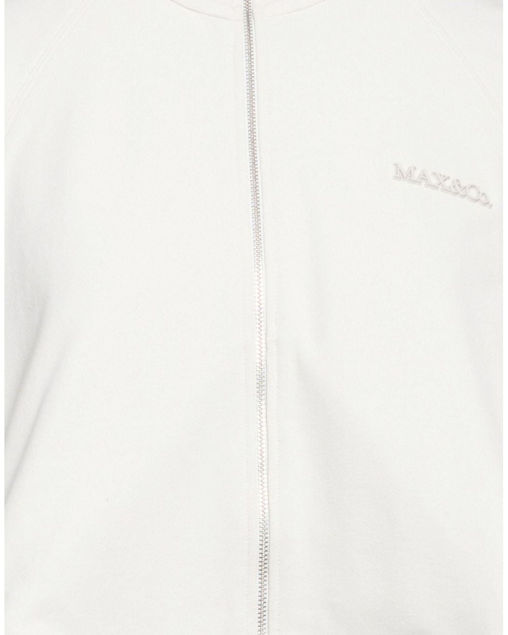 MAX&Co. White Light Sweatshirt Cotton, Elastane