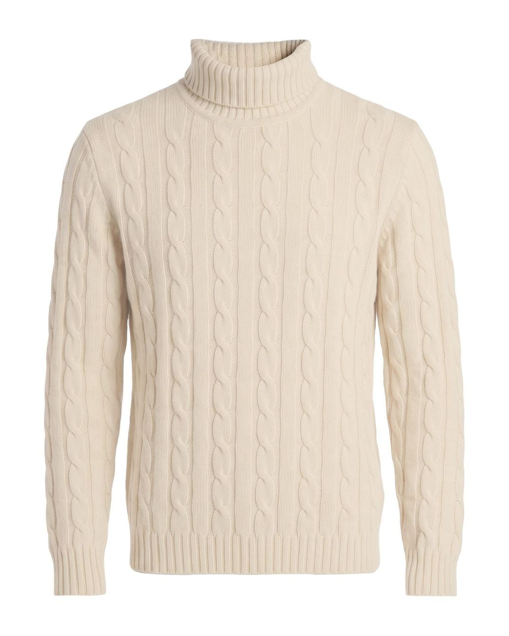 Daniele Fiesoli White Light Turtleneck Merino Wool for men