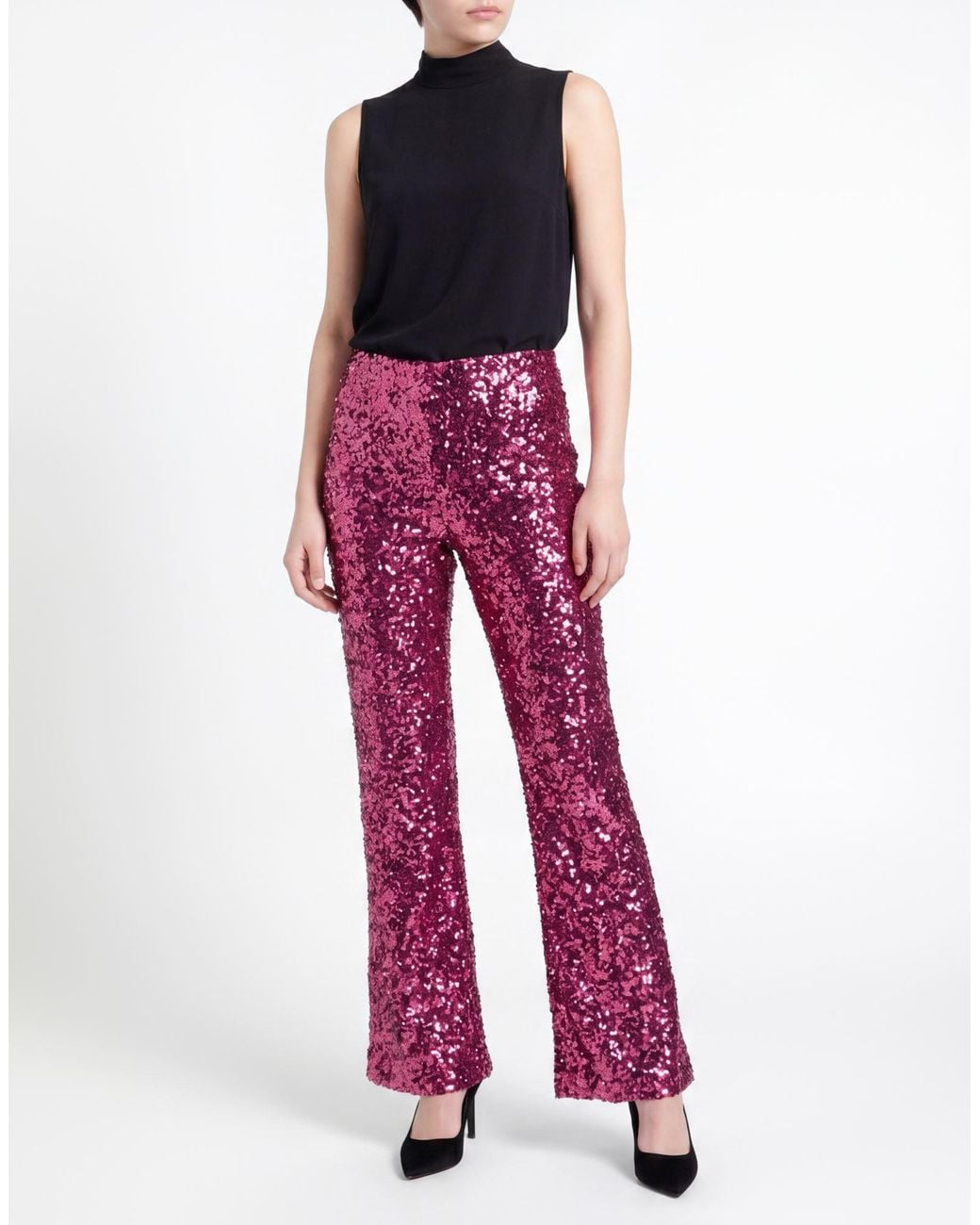 P.A.R.O.S.H. Red Pants Polyester, Elastane