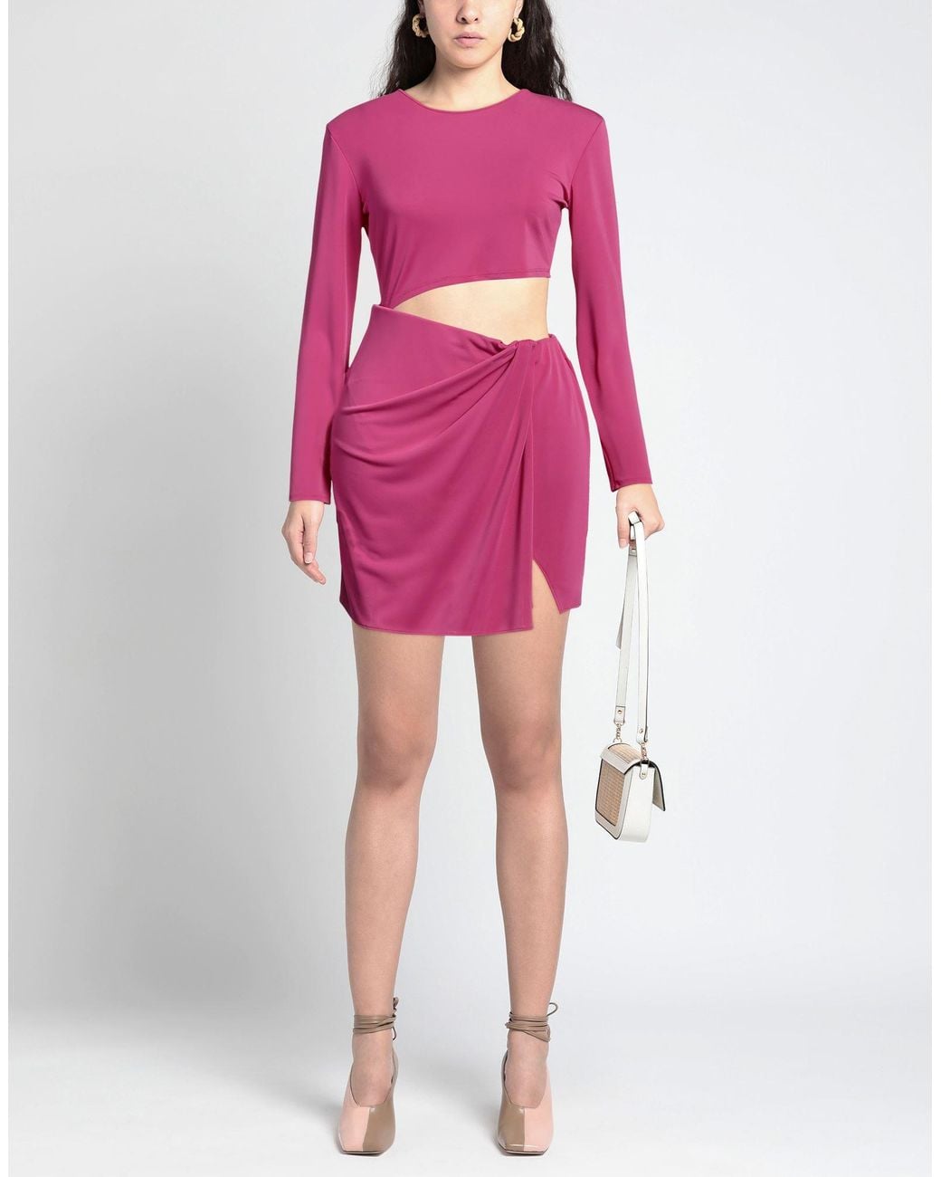 Robe courte ANDAMANE en coloris Pink