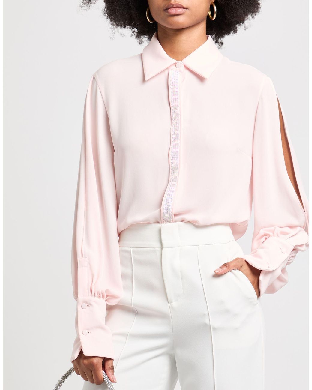 Dahlo Pink Shirt Polyester, Elastane