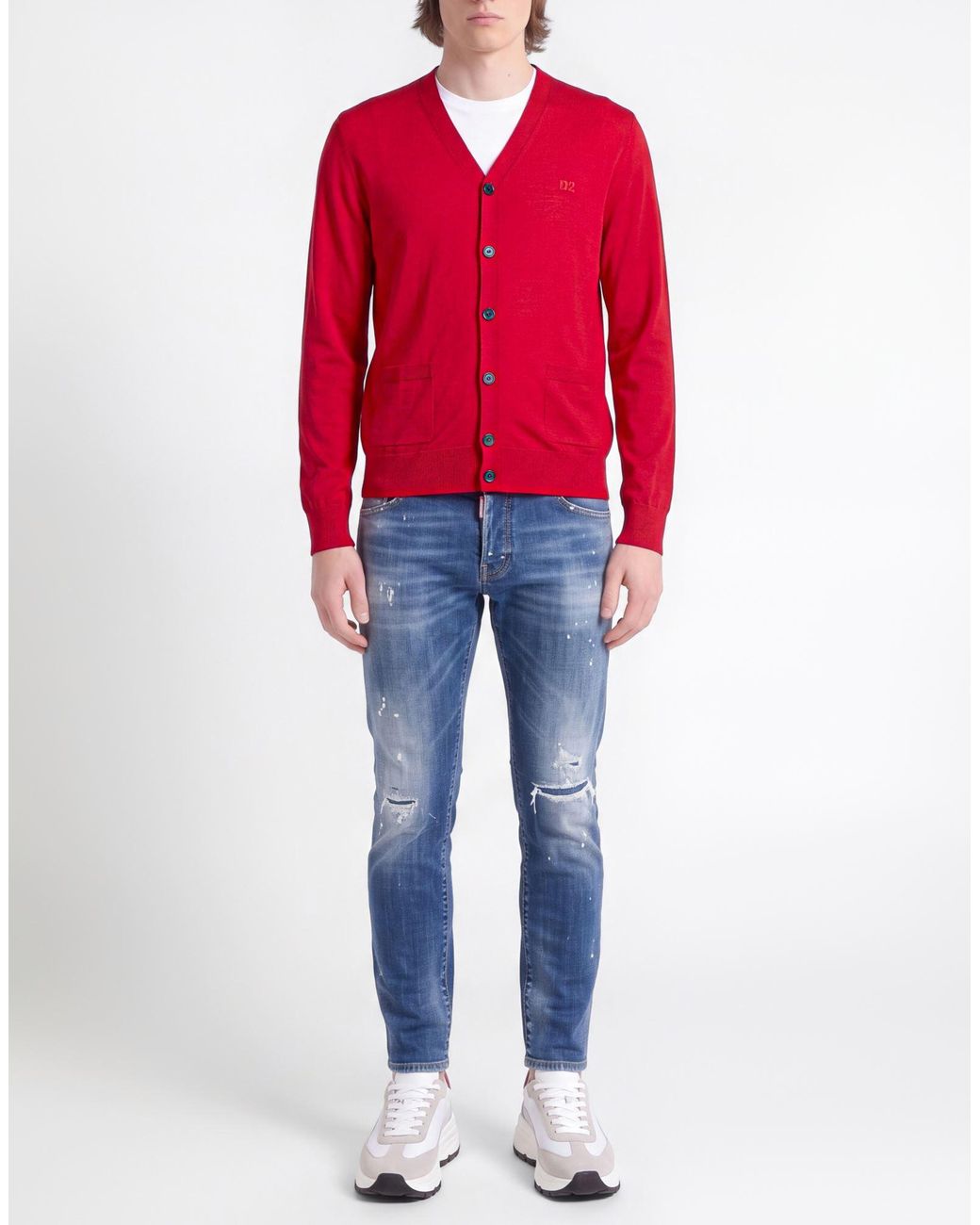 Cardigan DSquared² pour homme en coloris Red