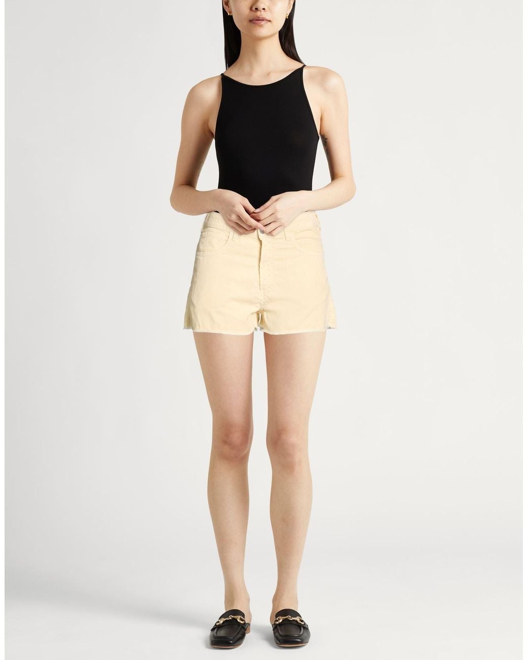 Massimo Alba Natural Cream Shorts & Bermuda Shorts Cotton