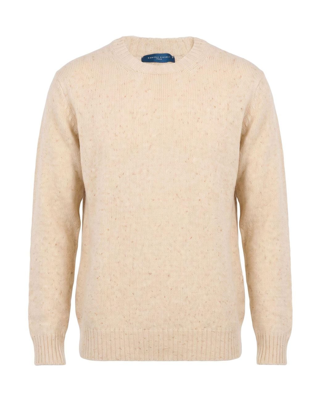 Daniele Fiesoli Natural Sweater Virgin Wool, Polyamide for men