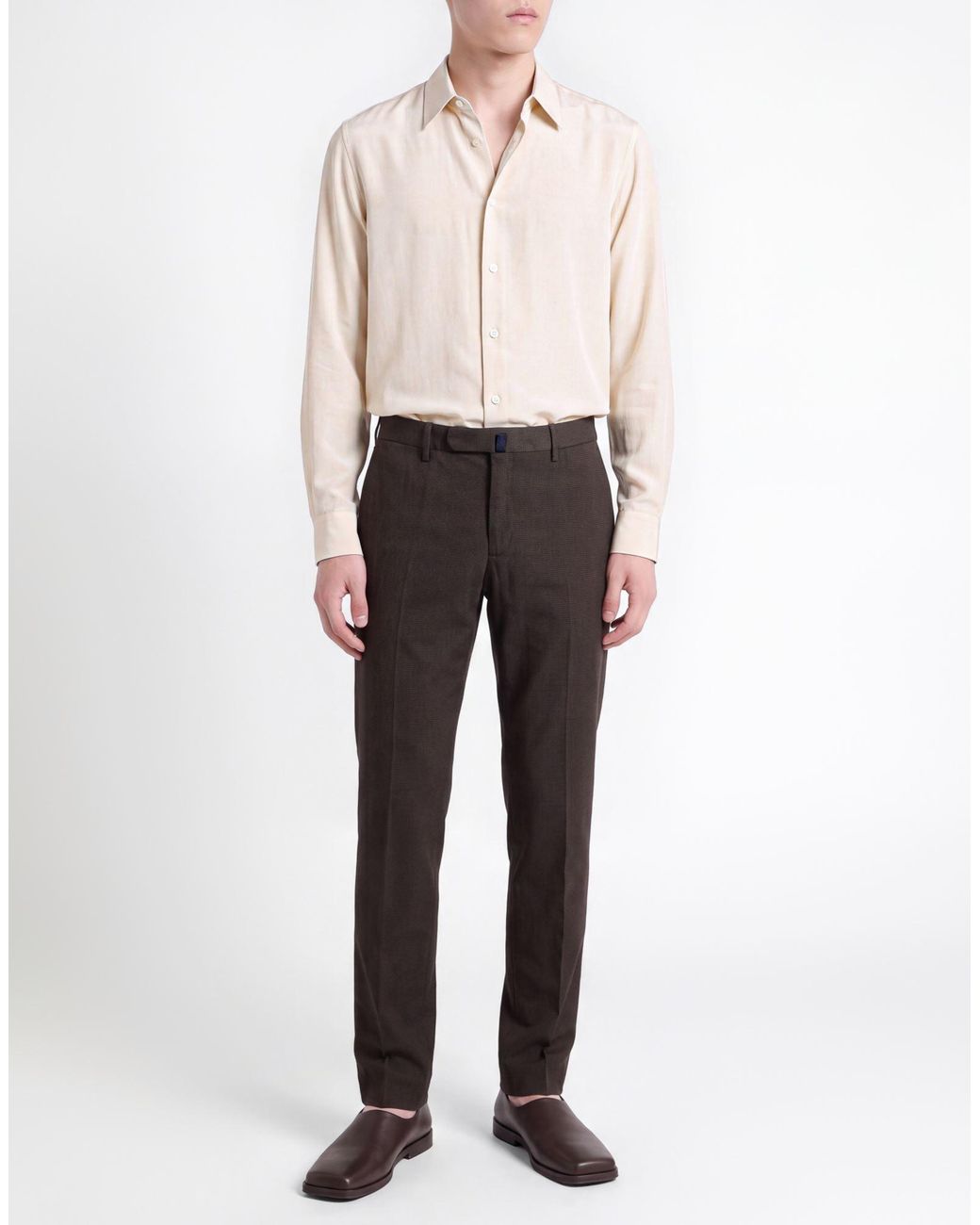 Incotex Black Dark Pants Cotton, Elastane for men