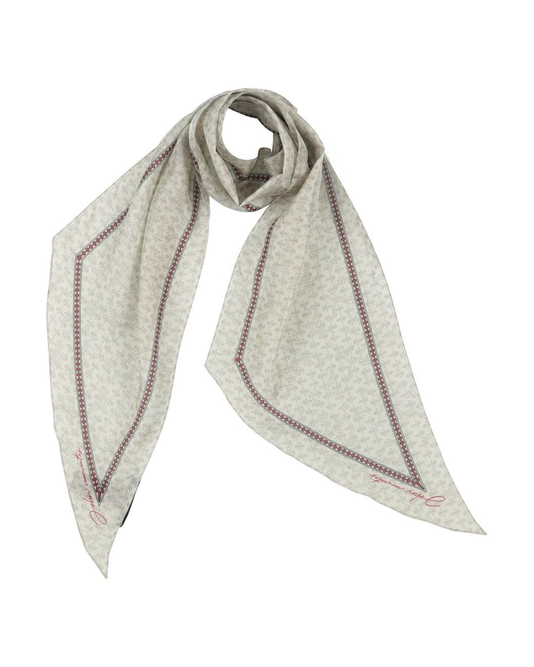 John Varvatos White Scarf Silk for men