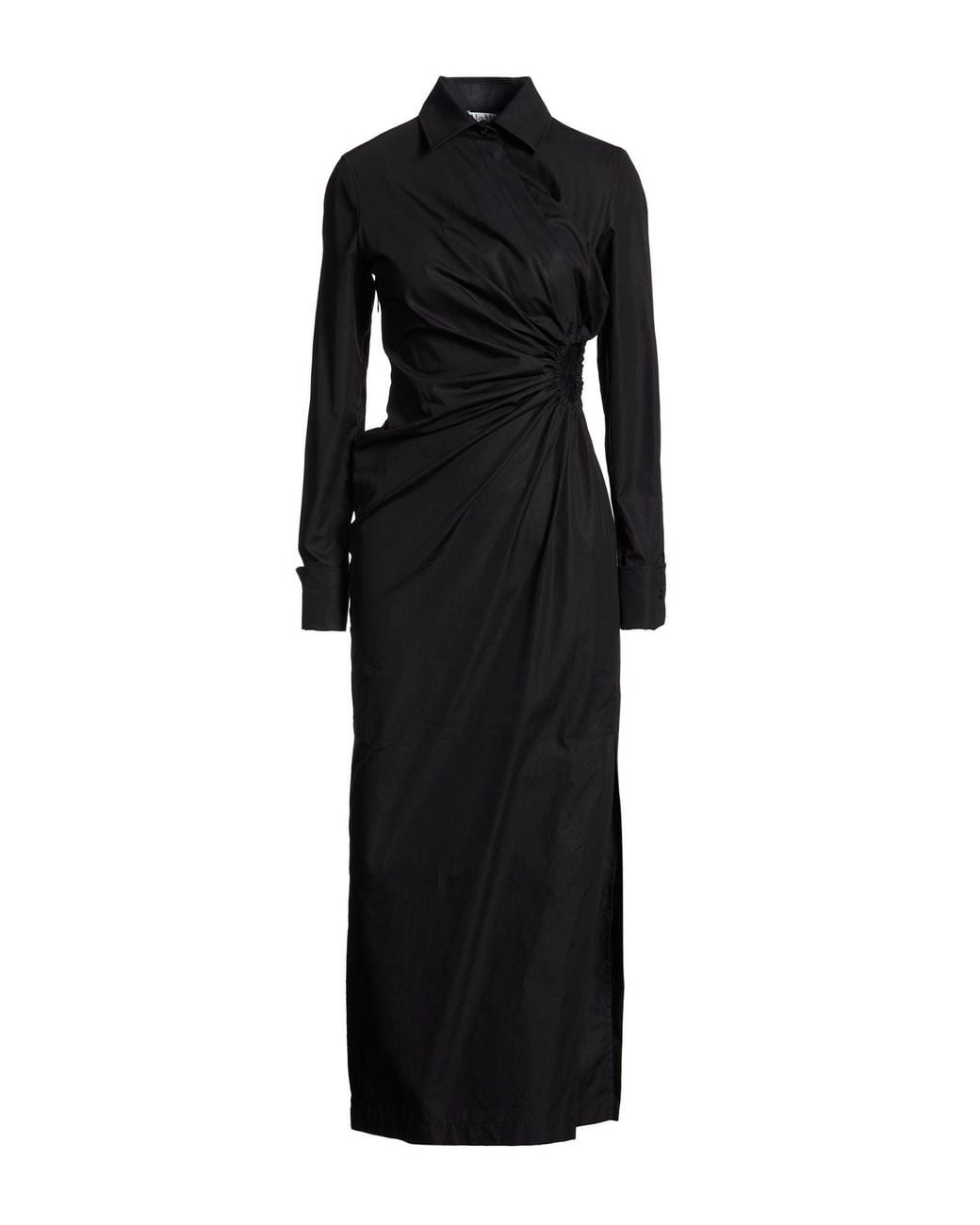 Max Mara Black Maxi Dress Cotton