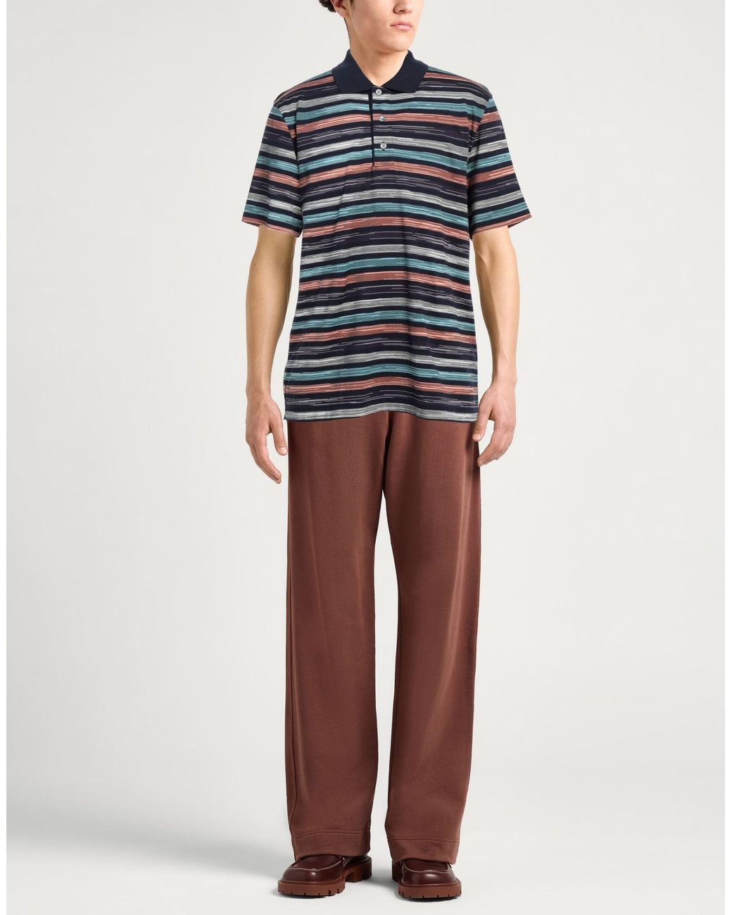 Polo Missoni de hombre de color Blue