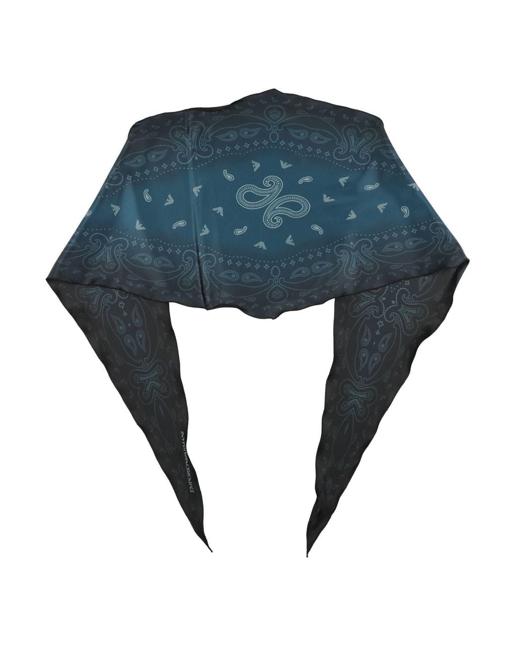 Emporio Armani Blue Midnight Scarf Polyester for men